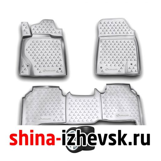 Коврик Autofamily коврик в салон полиуретановый серый для LEXUS LX570 2007-2012, 4 шт. , серый) в Ижевске